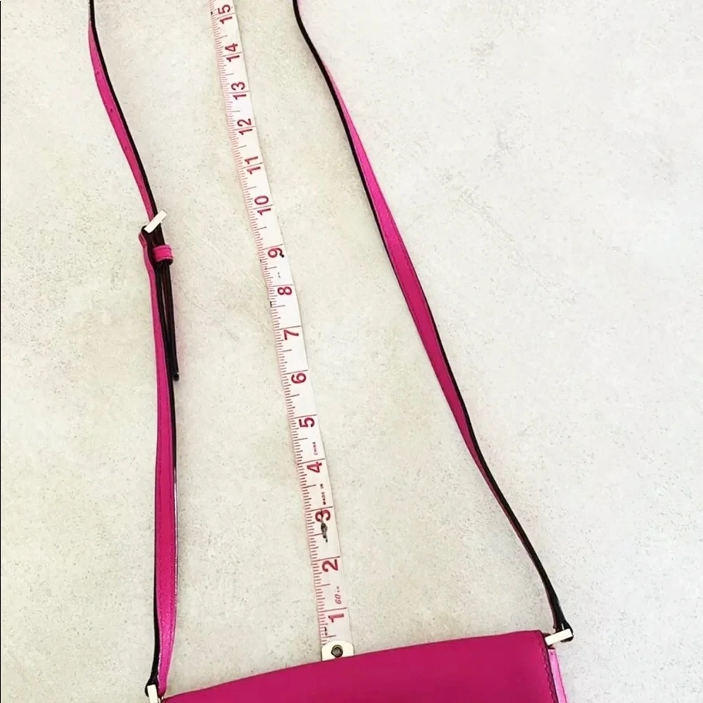 🌸 Kate Spade Hot Pink Crossbody  purse with Gold Hardware 🌸 - Picture 9 of 9